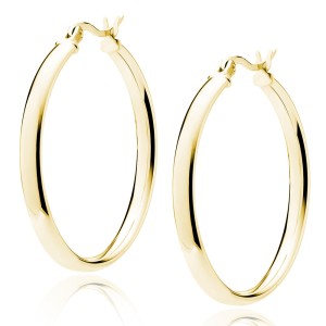 Cercei rotunzi argint placati cu aur galben Ø30 mm x 3 mm Classic Hoops DiAmanti KHV330G-DIA (Argint 925‰ 3,8 g.) Cercei rotunzi argint placati cu aur galben Ø30 mm x 3 mm Classic Hoops DiAmanti KHV330G-DIA (Argint 925‰ 3,8 g.)